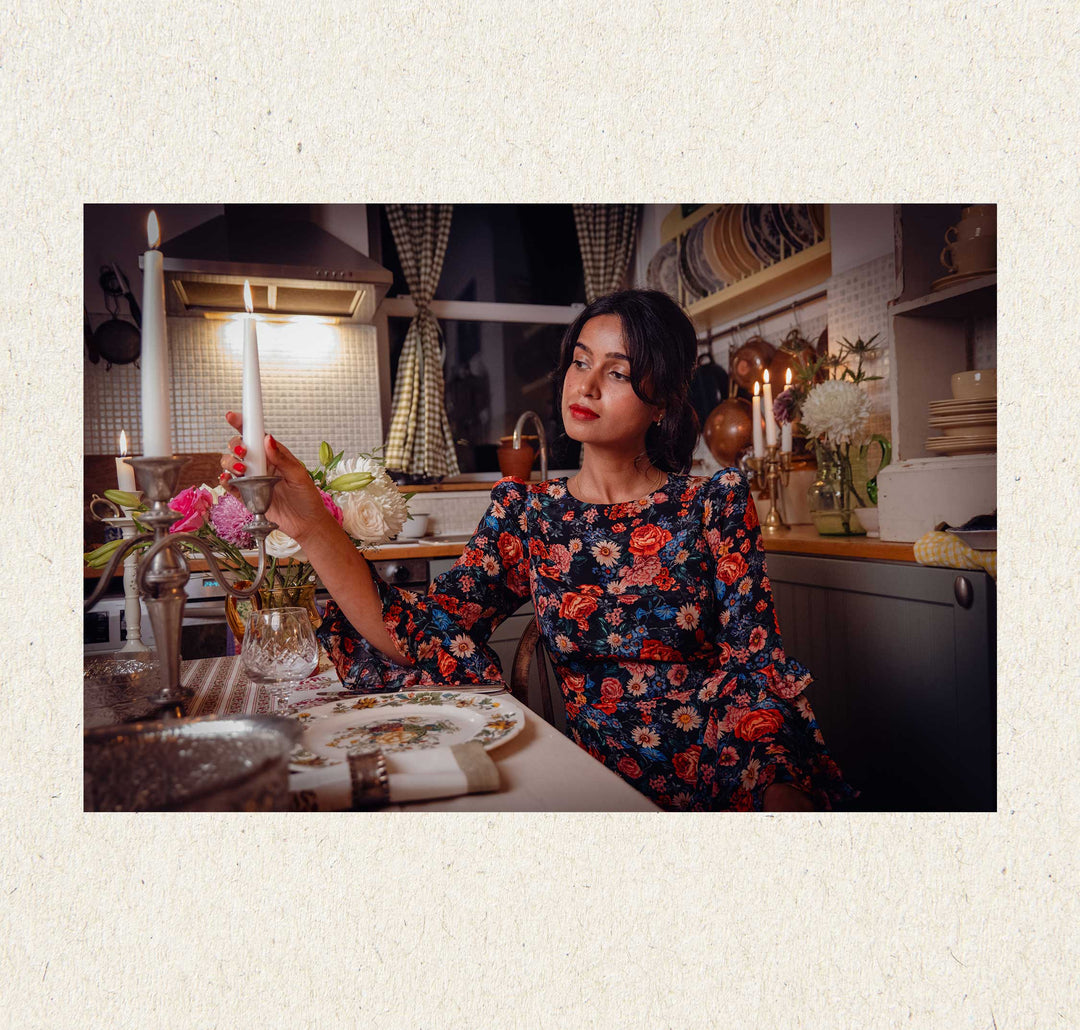 Sana Siddiqui wears Queens of archive