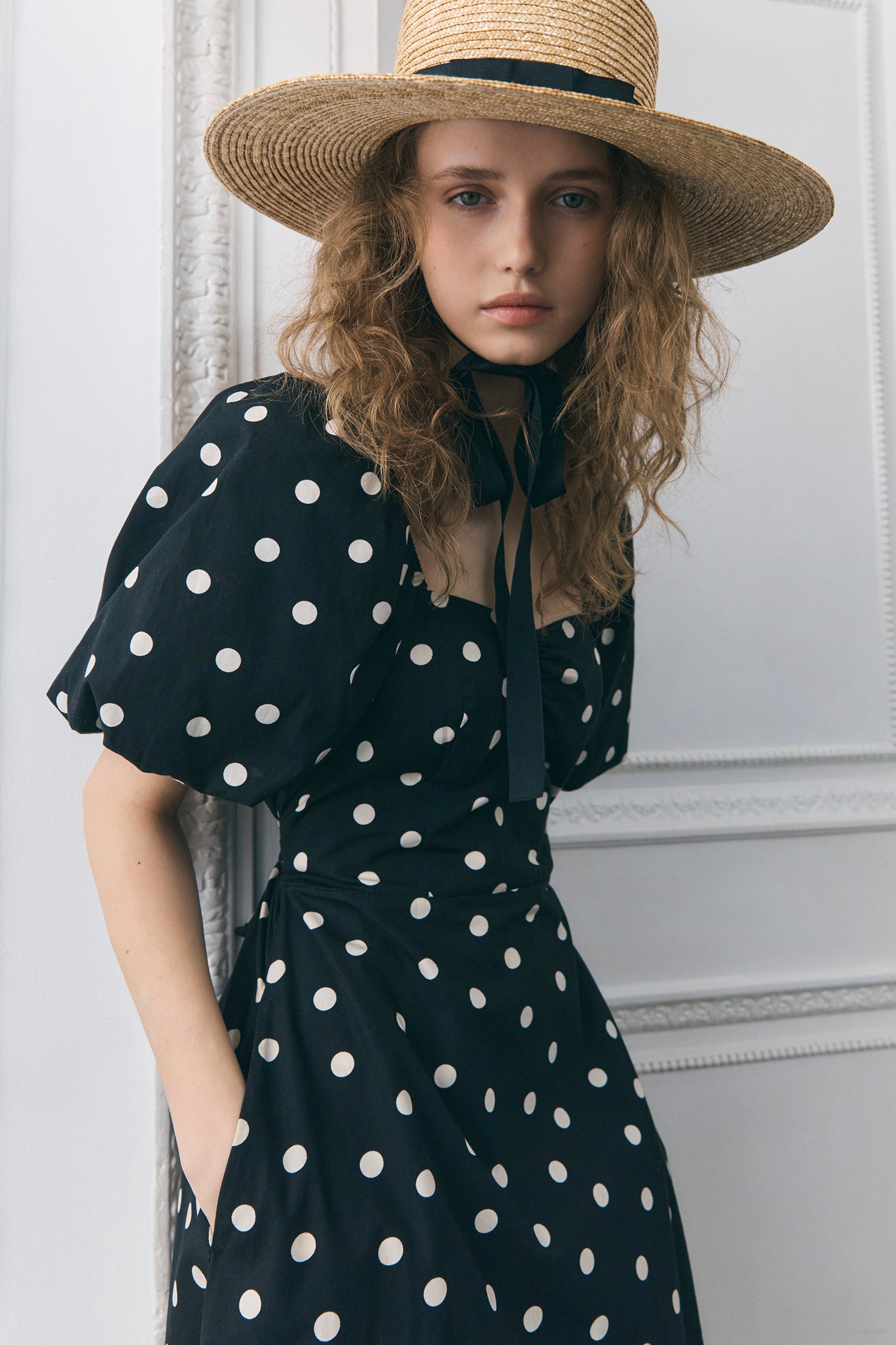 Atlanta Black polka maxi dress – Queens of Archive