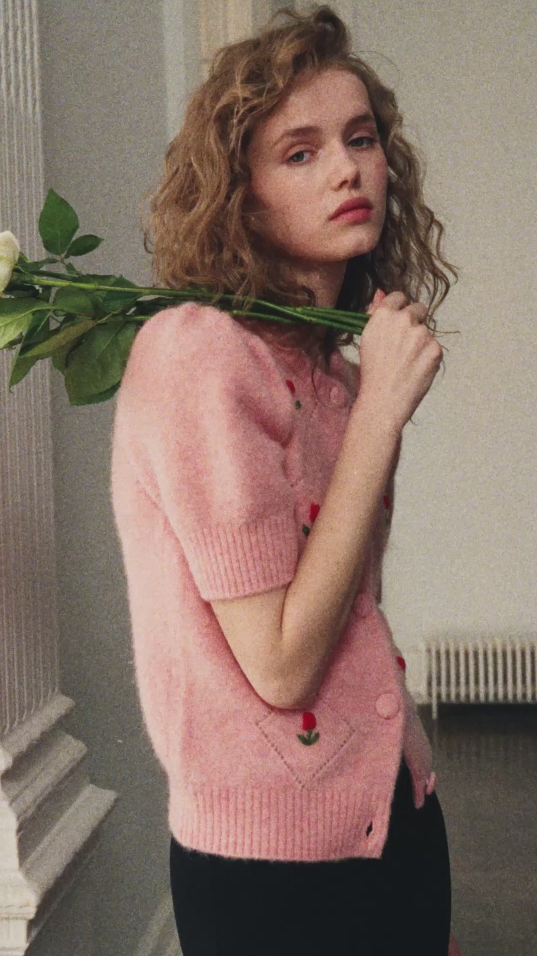 QOA Johanna pink knit