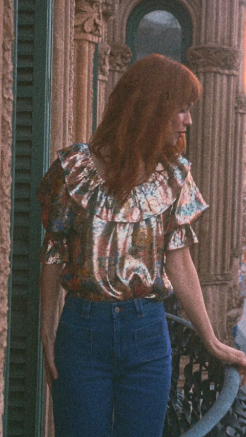 トップス APOLINA Cora Blouse apolina Cora Blouse Folk Floral Apolina Fira Blouse 5-7y Apolina